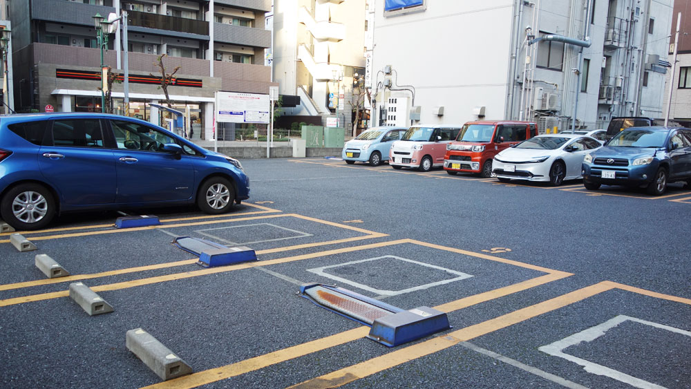 柏駅ダンススタジオ周辺の駐車場