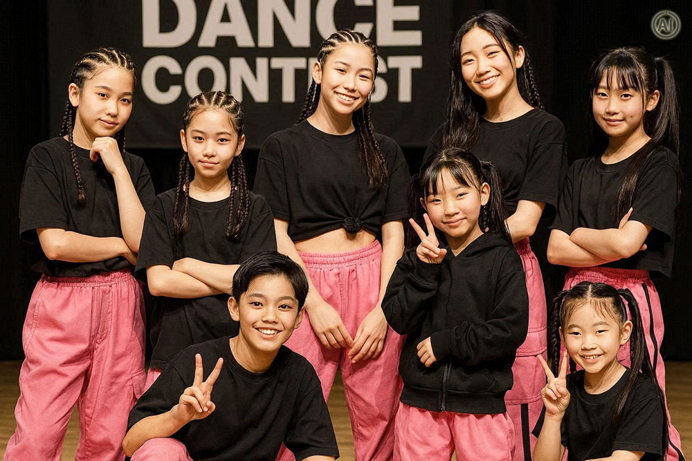 ワイズダンススクールのダンスコンテストチーム