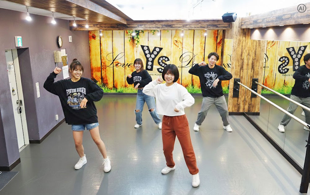 柏のダンススクールで高校生から人気のレッスンを受けている10代の新規生徒